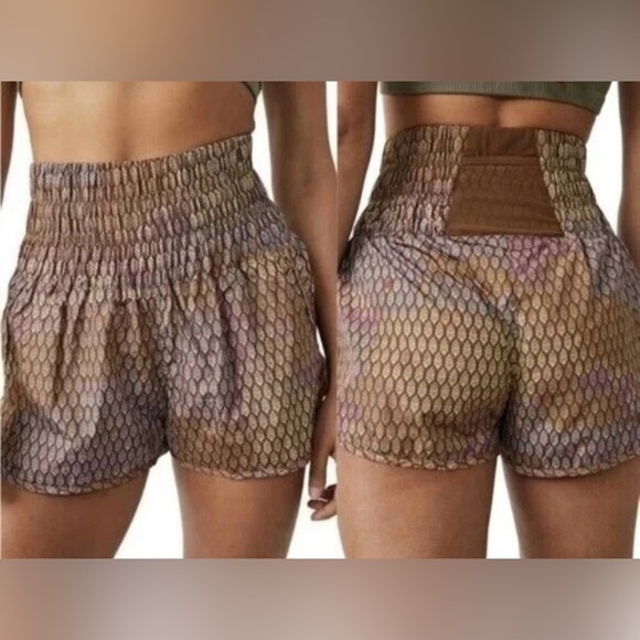 Free People Movement The Way Home Shorts Burgundy Pink Large Athletic, NWoT - Picture 9 of 12